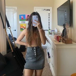 gray pacsun skirt